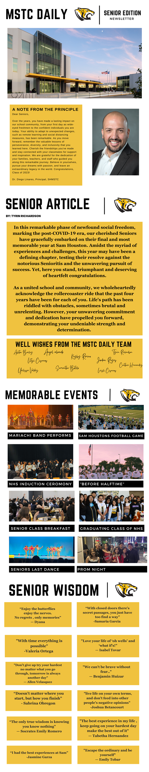 MSTC Senior Newsletter